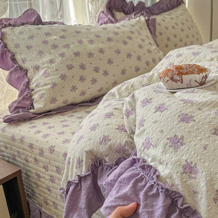 （总）欧尚 2026新款花边床盖四件套