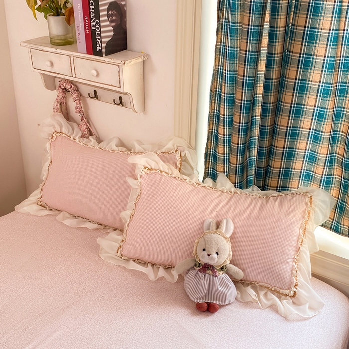 91家纺网 家纺一手货源 找家纺 （总）艺玲家纺 2026新款奶油风韩式云朵棉花边四件套