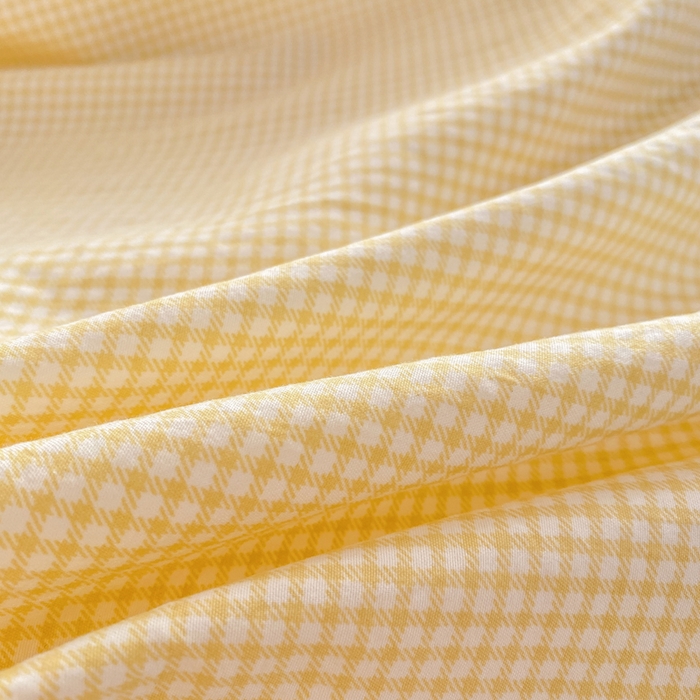 91家纺网 家纺一手货源 找家纺 艺玲家纺 2026新款奶油风韩式云朵棉花边四件套 奶油-黄