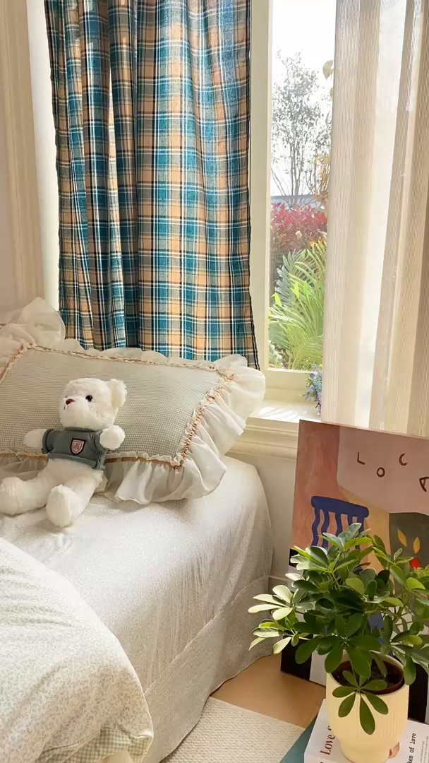 91家纺网 家纺一手货源 找家纺 艺玲家纺 2026新款奶油风韩式云朵棉花边四件套 奶油-绿