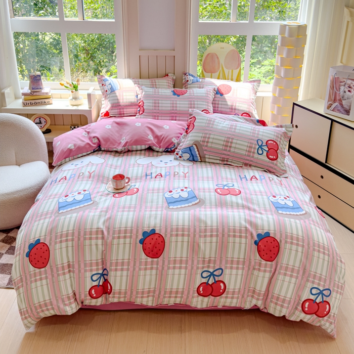 91家纺网 家纺一手货源 找家纺 佑佳家纺 2024新款磨毛印花植物羊绒单被套 时代新宠