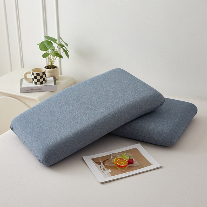 翎盈家纺 2026新款纯棉水洗棉深睡枕专用枕套面包记忆枕枕头套 艾兰