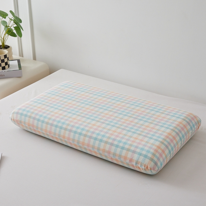 91家纺网 家纺一手货源 找家纺 翎盈家纺 2026新款纯棉水洗棉深睡枕专用枕套面包记忆枕枕头套 冰淇淋