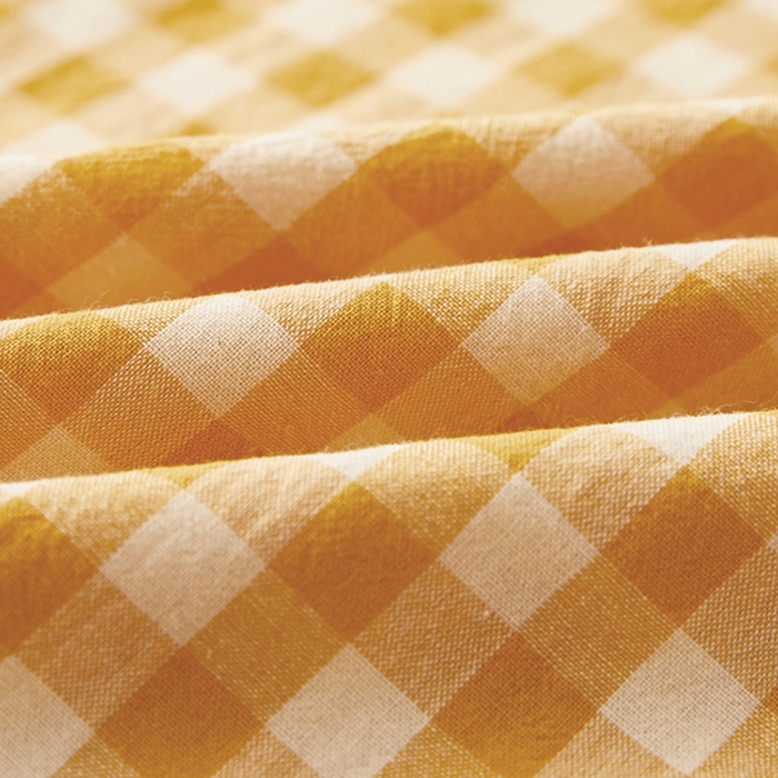 91家纺网 家纺一手货源 找家纺 翎盈家纺 2026新款纯棉水洗棉深睡枕专用枕套面包记忆枕枕头套 黄小格