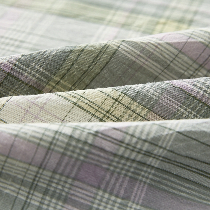 91家纺网 家纺一手货源 找家纺 翎盈家纺 2026新款纯棉水洗棉深睡枕专用枕套面包记忆枕枕头套 米兰绿格