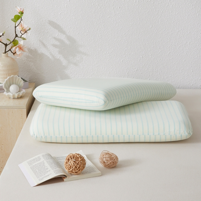 91家纺网 家纺一手货源 找家纺 翎盈家纺 2026新款纯棉水洗棉深睡枕专用枕套面包记忆枕枕头套 青春-蓝