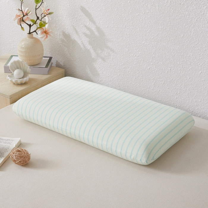 91家纺网 家纺一手货源 找家纺 翎盈家纺 2026新款纯棉水洗棉深睡枕专用枕套面包记忆枕枕头套 青春-蓝