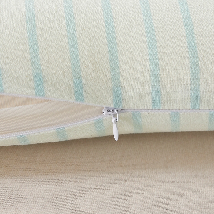 91家纺网 家纺一手货源 找家纺 翎盈家纺 2026新款纯棉水洗棉深睡枕专用枕套面包记忆枕枕头套 青春-蓝