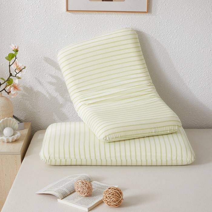 91家纺网 家纺一手货源 找家纺 翎盈家纺 2026新款纯棉水洗棉深睡枕专用枕套面包记忆枕枕头套 青春-绿