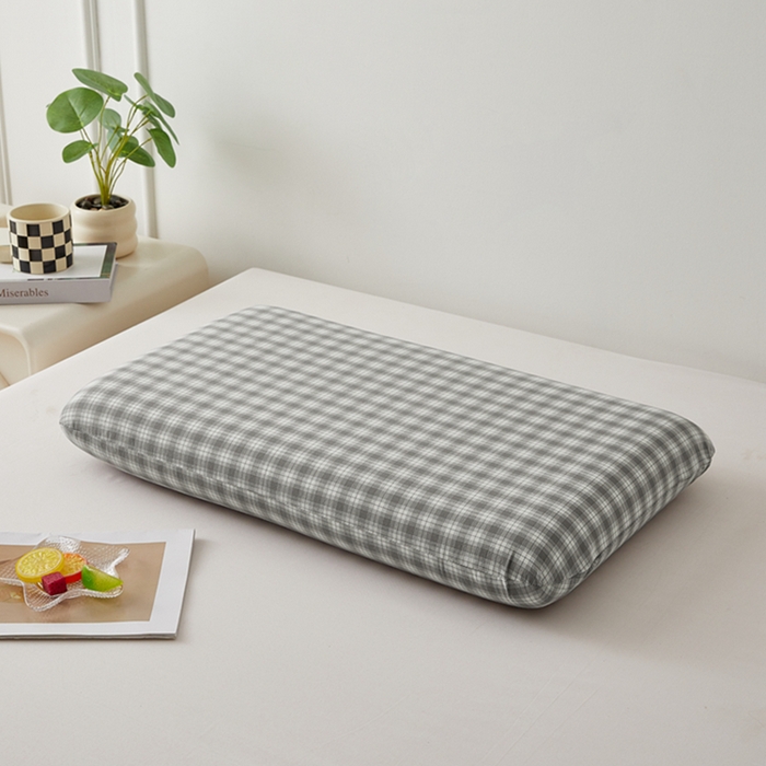 91家纺网 家纺一手货源 找家纺 翎盈家纺 2026新款纯棉水洗棉深睡枕专用枕套面包记忆枕枕头套 尚品-灰