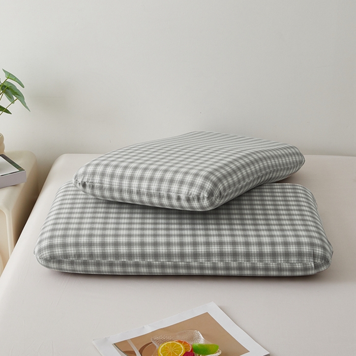 91家纺网 家纺一手货源 找家纺 翎盈家纺 2026新款纯棉水洗棉深睡枕专用枕套面包记忆枕枕头套 尚品-灰