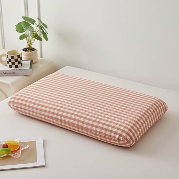 91家纺网 家纺一手货源 找家纺 翎盈家纺 2026新款纯棉水洗棉深睡枕专用枕套面包记忆枕枕头套 玉小格