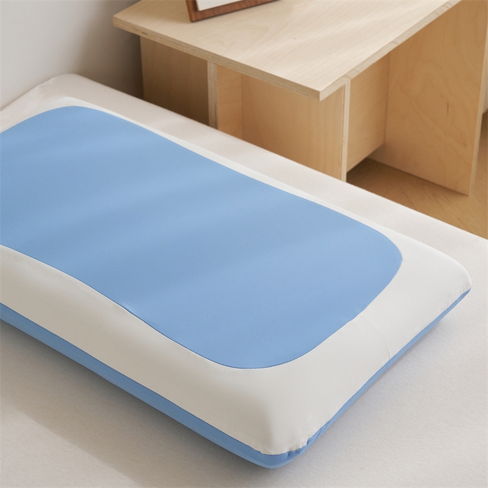 91家纺网 家纺一手货源 找家纺 一粒麦子乳胶馆 2026新款记忆棉护颈太空益眠枕枕头枕芯-马卡龙系列 马卡龙蓝色