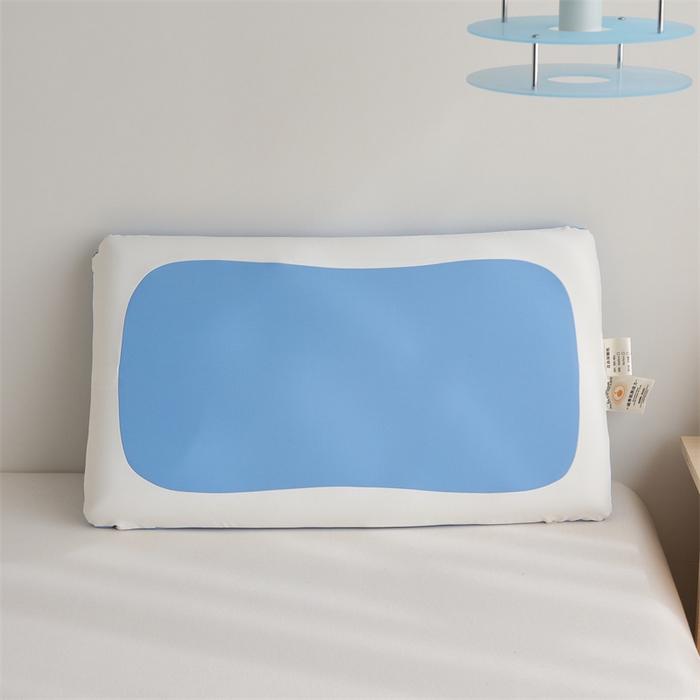 91家纺网 家纺一手货源 找家纺 一粒麦子乳胶馆 2026新款记忆棉护颈太空益眠枕枕头枕芯-马卡龙系列 马卡龙蓝色