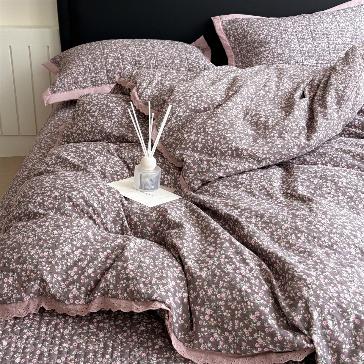 91家纺网 家纺一手货源 找家纺 （总）明玉家纺馆 2026新款古法水洗仿棉床盖四件套