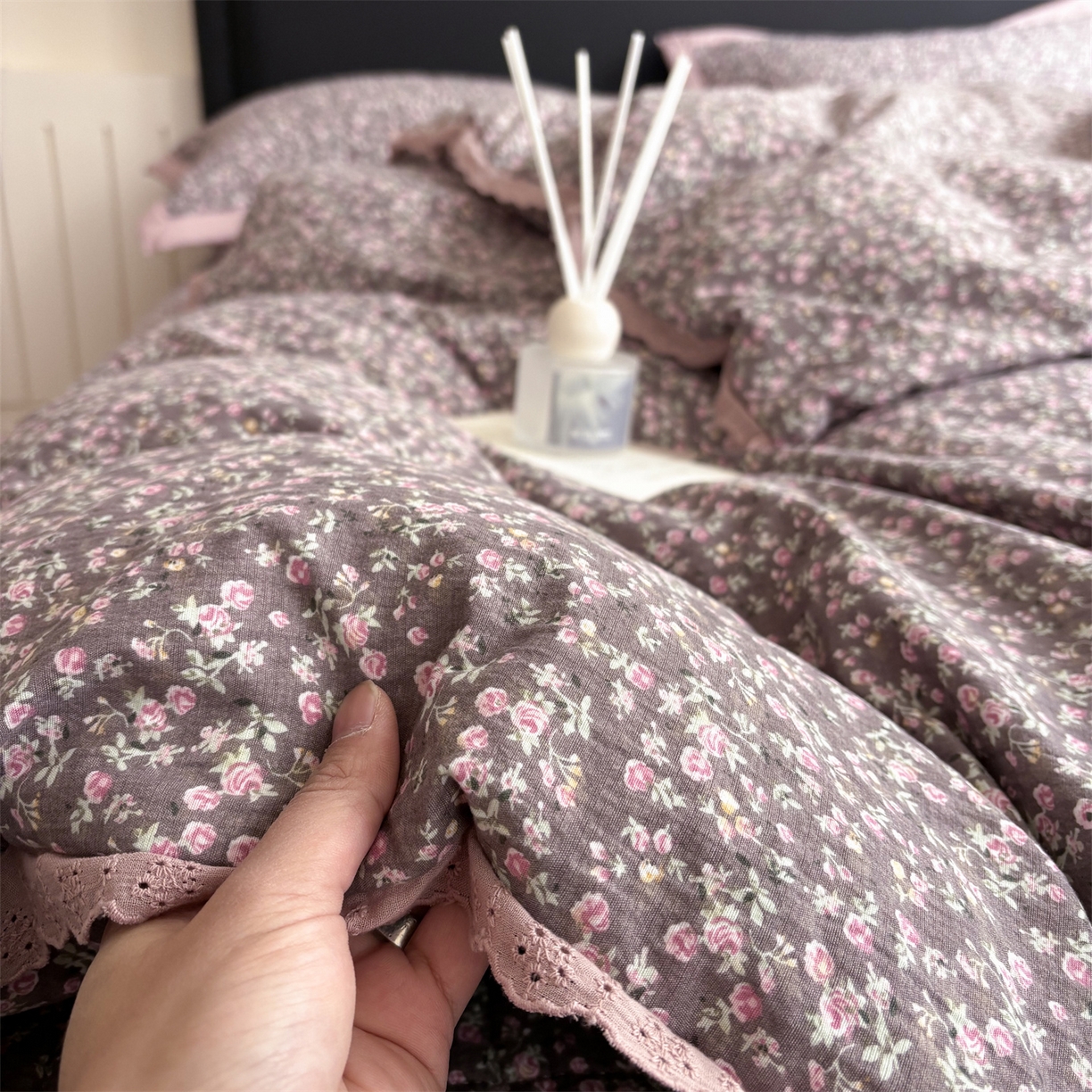 91家纺网 家纺一手货源 找家纺 （总）明玉家纺馆 2026新款古法水洗仿棉床盖四件套