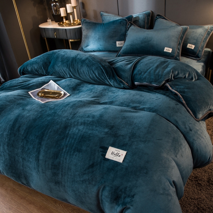 91家纺网 家纺一手货源 找家纺 （总）栩裕纺织 2026新款网红爆款意式轻奢牛奶绒单被套被套单件被套单品