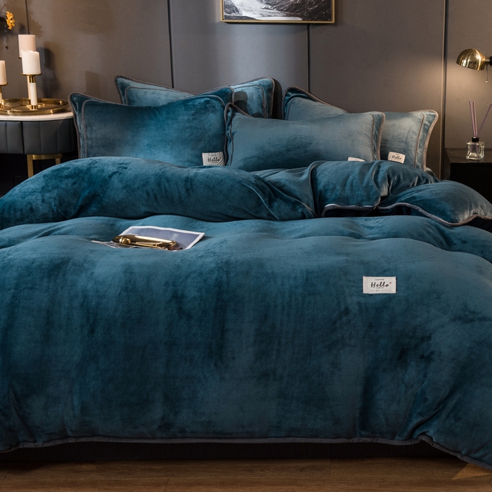 91家纺网 家纺一手货源 找家纺 （总）栩裕纺织 2026新款网红爆款意式轻奢牛奶绒单被套被套单件被套单品