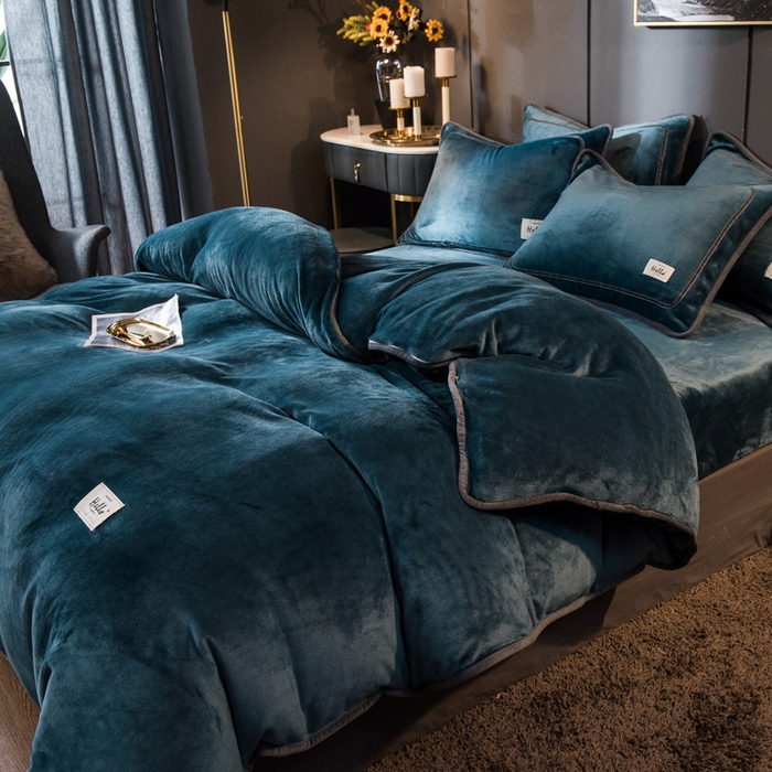 91家纺网 家纺一手货源 找家纺 （总）栩裕纺织 2026新款网红爆款意式轻奢牛奶绒单被套被套单件被套单品