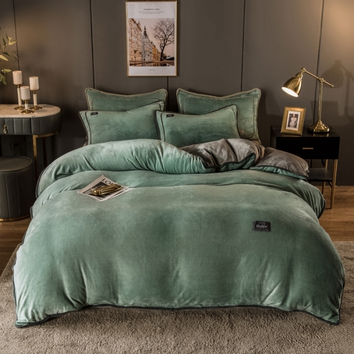 91家纺网 家纺一手货源 找家纺 （总）栩裕纺织 2026新款网红爆款意式轻奢牛奶绒单被套被套单件被套单品