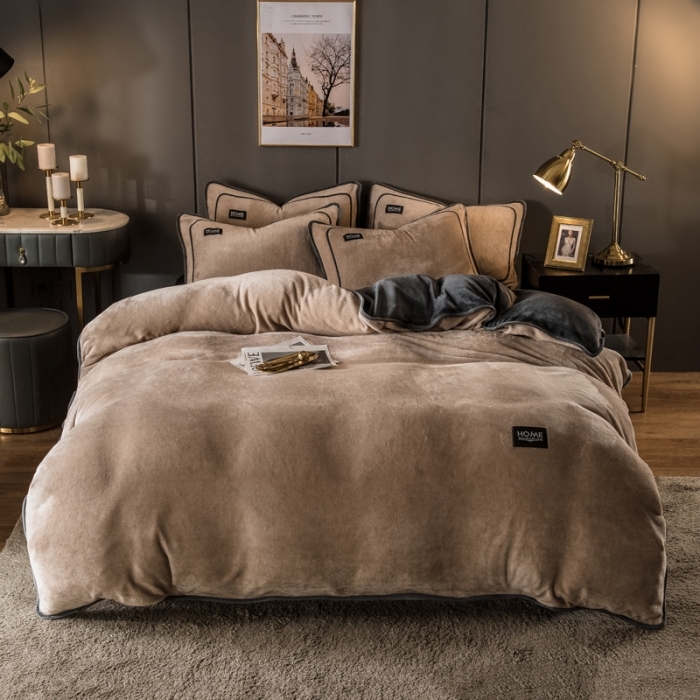 91家纺网 家纺一手货源 找家纺 （总）栩裕纺织 2026新款网红爆款意式轻奢牛奶绒单被套被套单件被套单品