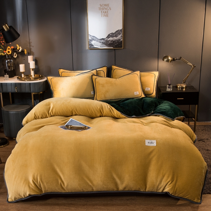 91家纺网 家纺一手货源 找家纺 （总）栩裕纺织 2026新款网红爆款意式轻奢牛奶绒单被套被套单件被套单品