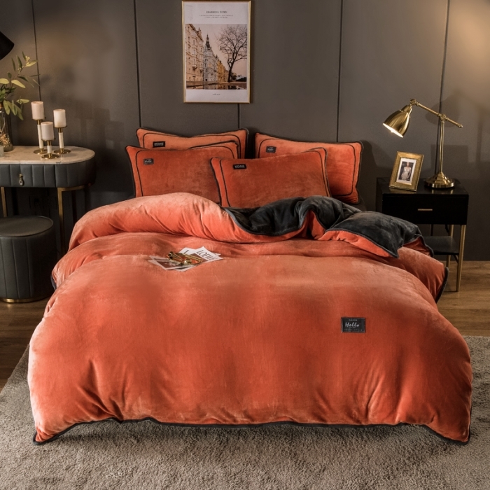 91家纺网 家纺一手货源 找家纺 （总）栩裕纺织 2026新款网红爆款意式轻奢牛奶绒单被套被套单件被套单品