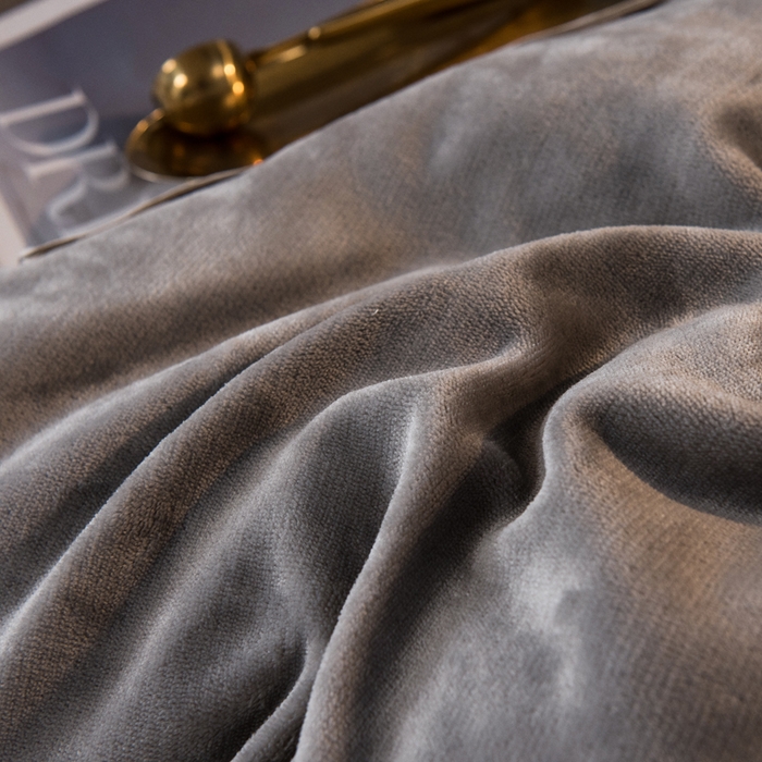 91家纺网 家纺一手货源 找家纺 栩裕纺织 2026新款网红爆款意式轻奢牛奶绒单被套被套单件被套单品 时尚灰