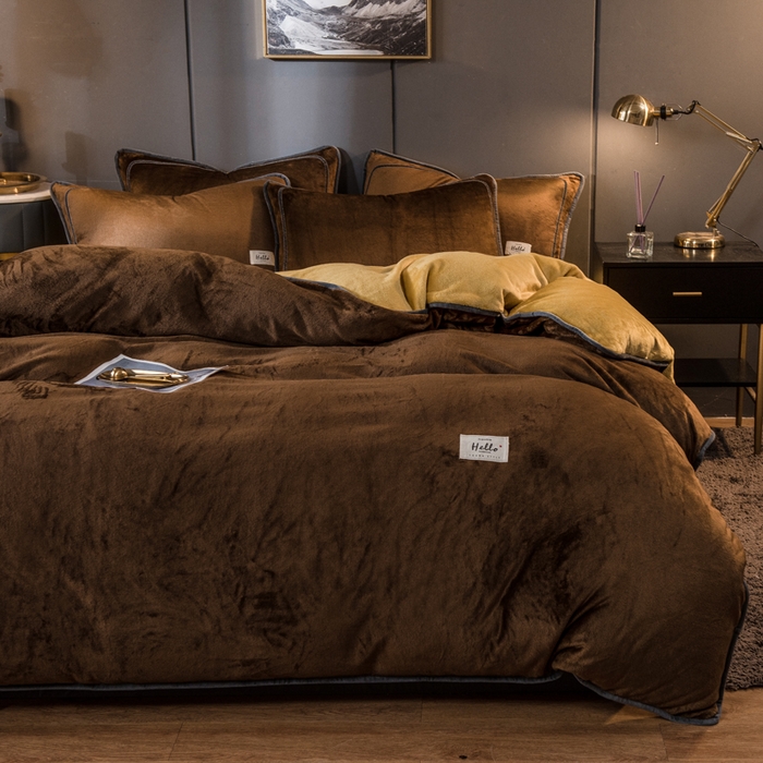 91家纺网 家纺一手货源 找家纺 栩裕纺织 2026新款网红爆款意式轻奢牛奶绒单被套被套单件被套单品 帝王