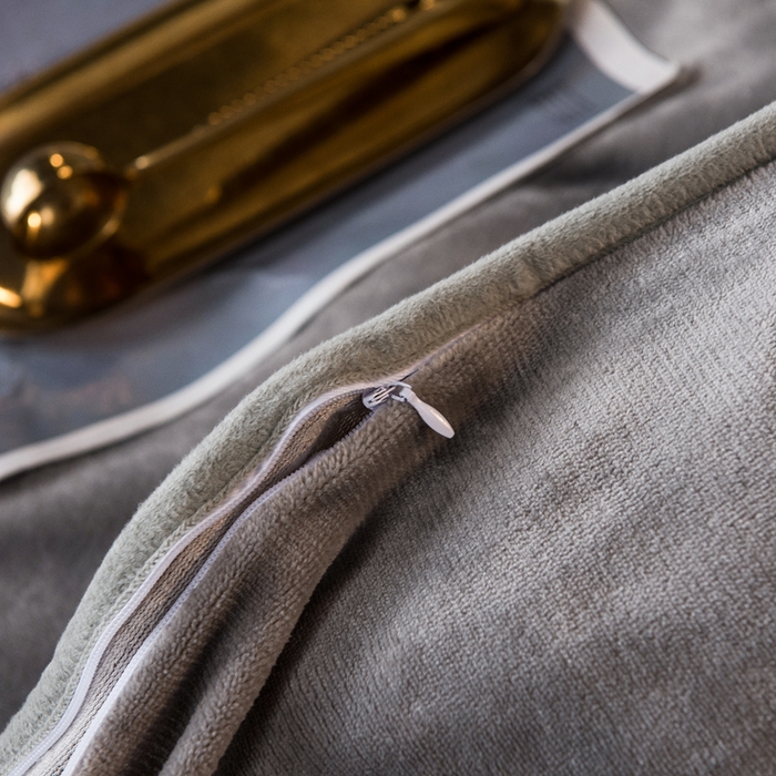 91家纺网 家纺一手货源 找家纺 栩裕纺织 2026新款网红爆款意式轻奢牛奶绒单被套被套单件被套单品 时尚灰