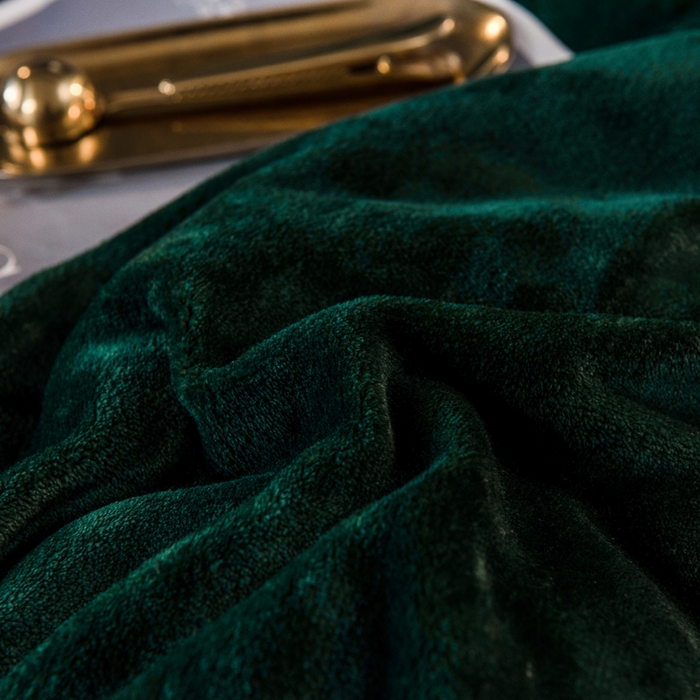 91家纺网 家纺一手货源 找家纺 栩裕纺织 2026新款网红爆款意式轻奢牛奶绒单被套被套单件被套单品 玛瑙绿