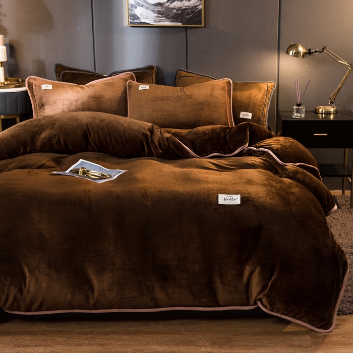 91家纺网 家纺一手货源 找家纺 栩裕纺织 2026新款网红爆款意式轻奢牛奶绒单被套被套单件被套单品 吉娜