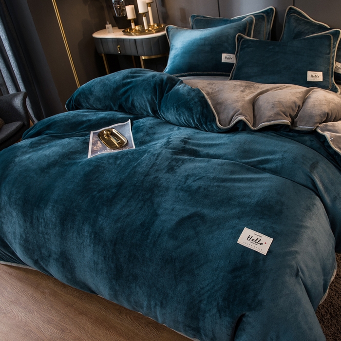 91家纺网 家纺一手货源 找家纺 栩裕纺织 2026新款网红爆款意式轻奢牛奶绒单被套被套单件被套单品 绅士