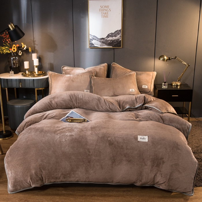 栩裕纺织 2026新款网红爆款意式轻奢牛奶绒单被套被套单件被套单品 伽士米