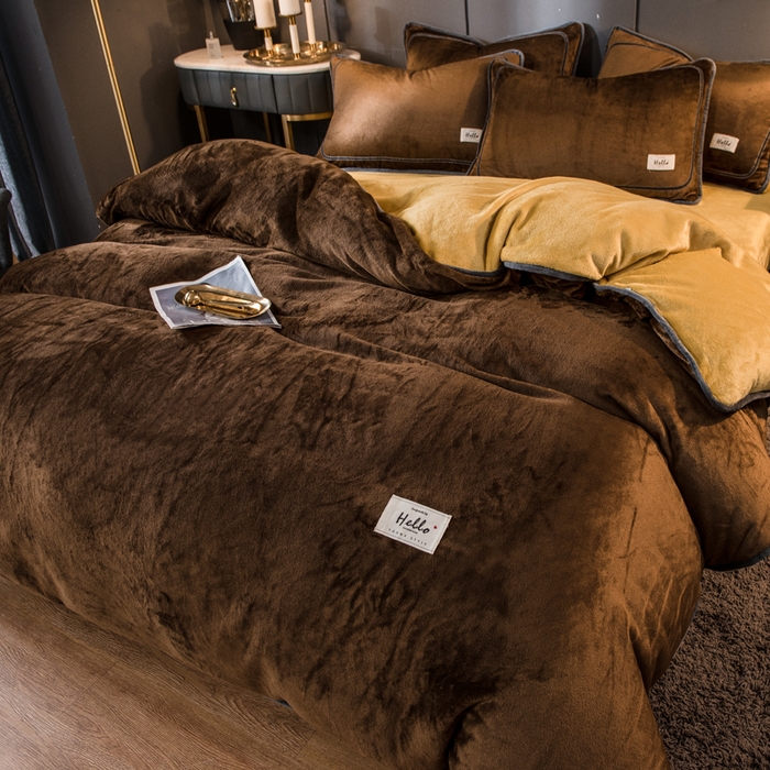 91家纺网 家纺一手货源 找家纺 栩裕纺织 2026新款网红爆款意式轻奢牛奶绒单被套被套单件被套单品 帝王