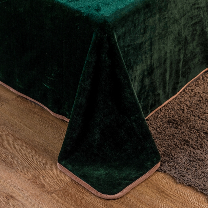 91家纺网 家纺一手货源 找家纺 栩裕纺织 2026新款网红爆款意式轻奢牛奶绒单被套被套单件被套单品 玛瑙绿