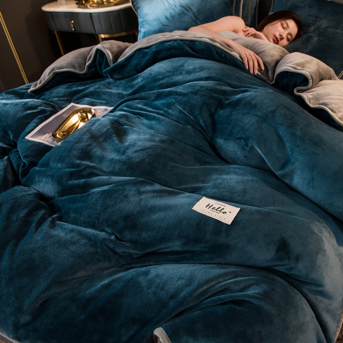 91家纺网 家纺一手货源 找家纺 栩裕纺织 2026新款网红爆款意式轻奢牛奶绒单被套被套单件被套单品 绅士