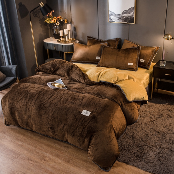 91家纺网 家纺一手货源 找家纺 栩裕纺织 2026新款网红爆款意式轻奢牛奶绒单被套被套单件被套单品 帝王