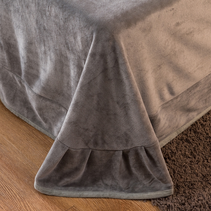 91家纺网 家纺一手货源 找家纺 栩裕纺织 2026新款网红爆款意式轻奢牛奶绒单被套被套单件被套单品 时尚灰