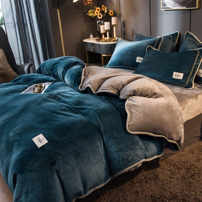 91家纺网 家纺一手货源 找家纺 栩裕纺织 2026新款网红爆款意式轻奢牛奶绒单被套被套单件被套单品 绅士