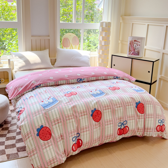 91家纺网 家纺一手货源 找家纺 佑佳2024新款140克磨毛印花植物羊绒四件套直播 时代新宠