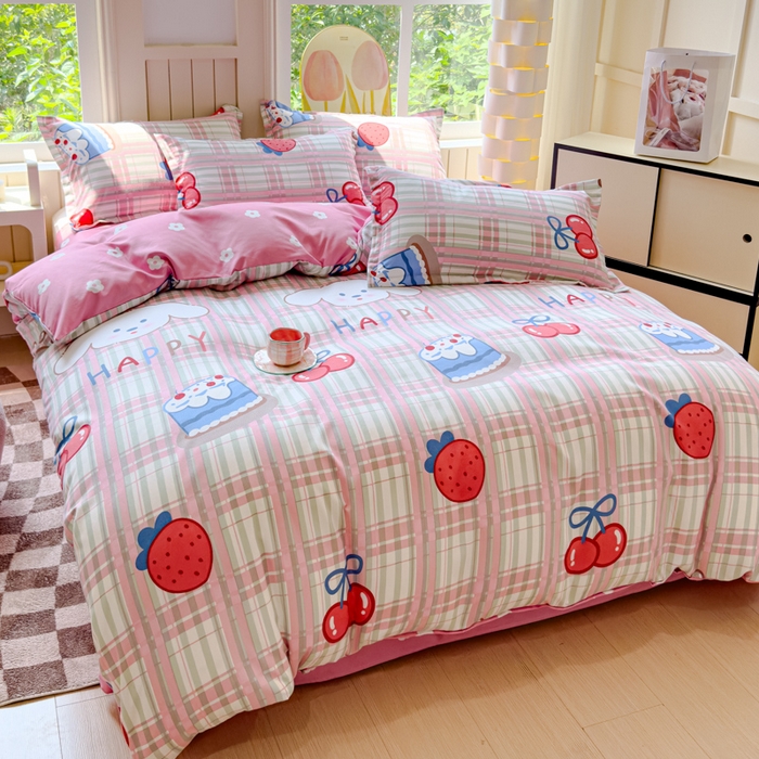 91家纺网 家纺一手货源 找家纺 佑佳2024新款140克磨毛印花植物羊绒四件套直播 时代新宠