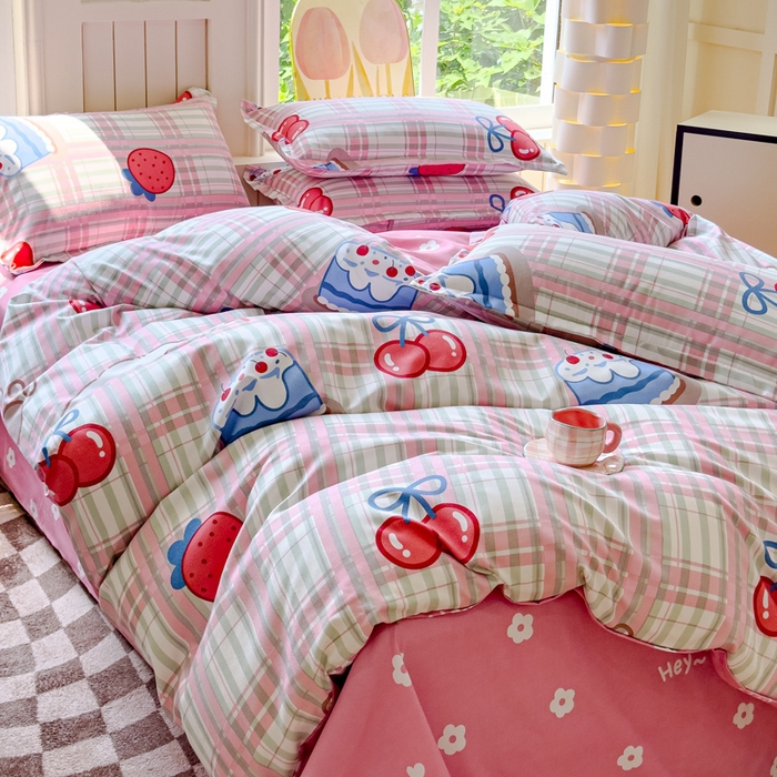 91家纺网 家纺一手货源 找家纺 佑佳2024新款140克磨毛印花植物羊绒四件套直播 时代新宠