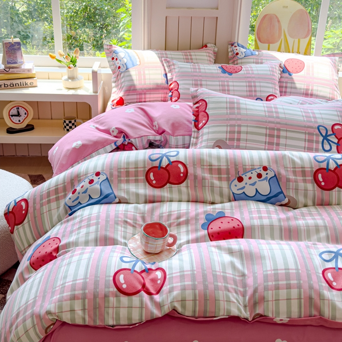 91家纺网 家纺一手货源 找家纺 佑佳2024新款140克磨毛印花植物羊绒四件套直播 时代新宠