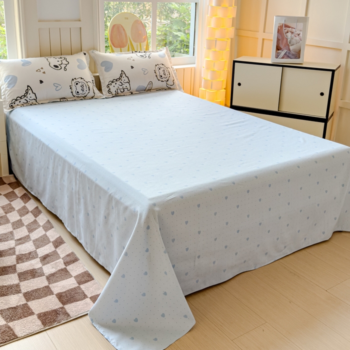 91家纺网 家纺一手货源 找家纺 佑佳2024新款140克磨毛印花植物羊绒四件套直播 涂鸦日记-米