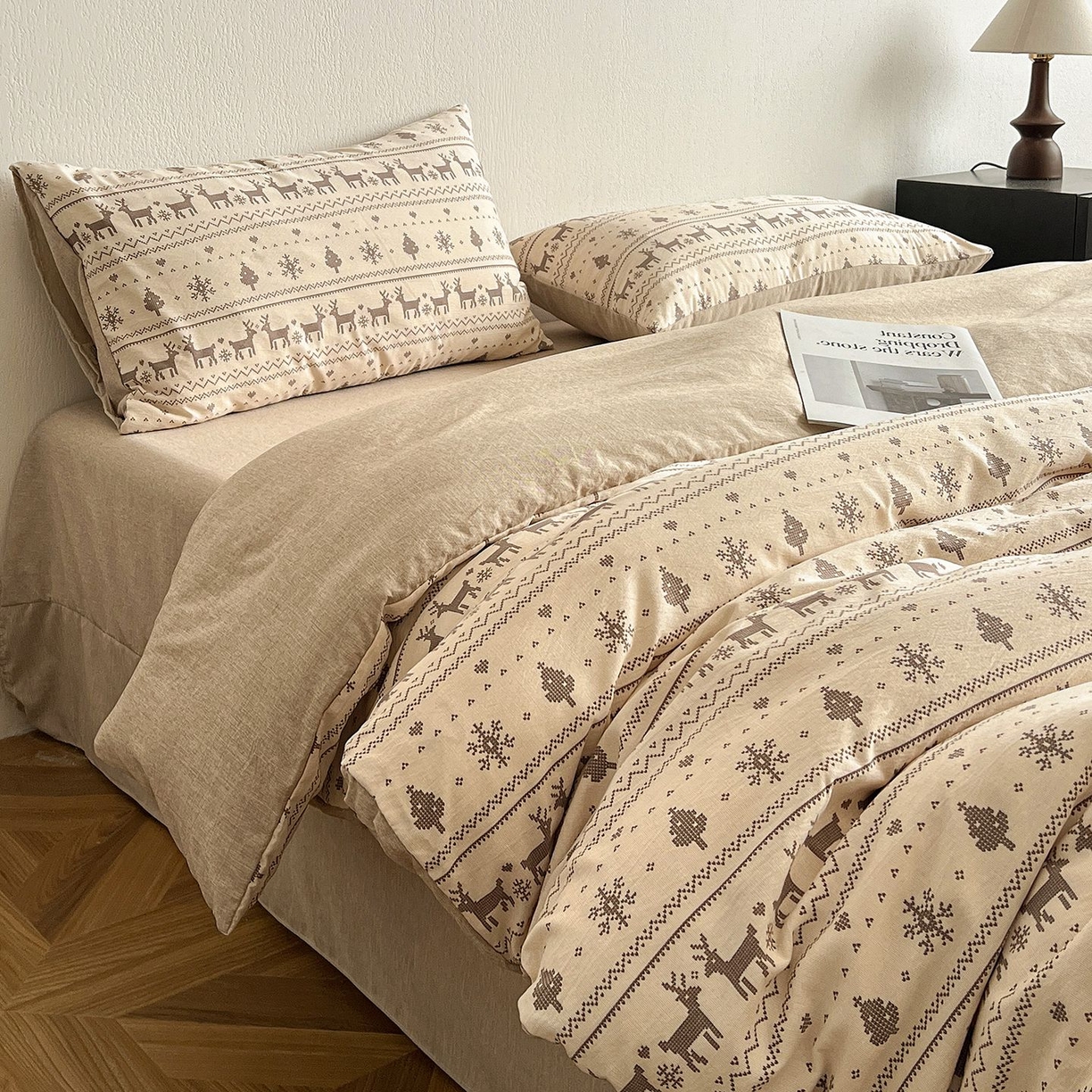 91家纺网 家纺一手货源 找家纺 （总）恋之语 2026新款水洗色织提花工艺系列四件套（量大从优）