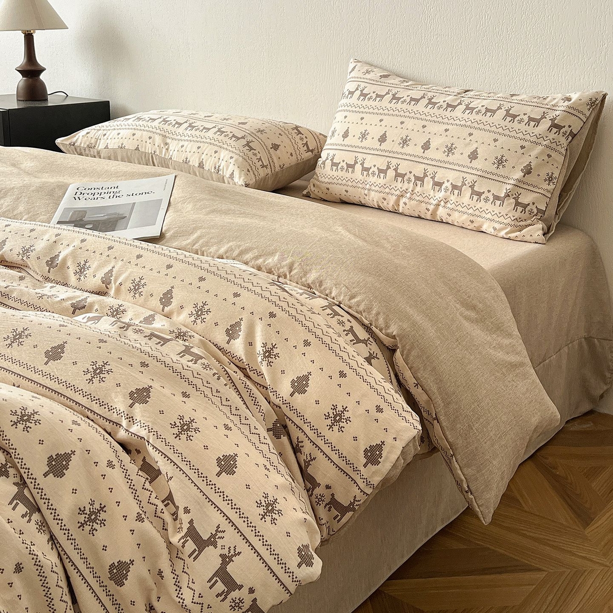 91家纺网 家纺一手货源 找家纺 （总）恋之语 2026新款水洗色织提花工艺系列四件套（量大从优）