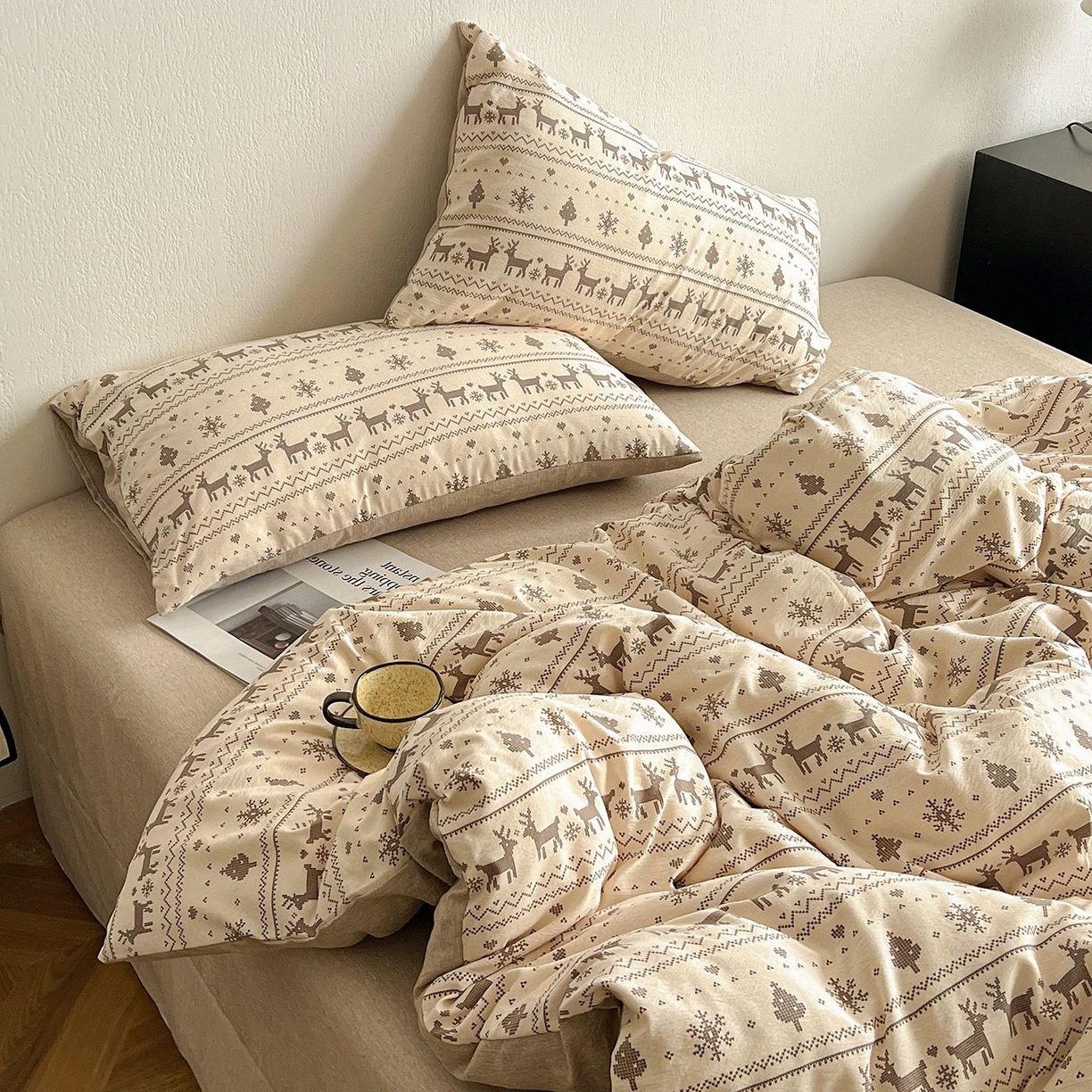 91家纺网 家纺一手货源 找家纺 （总）恋之语 2026新款水洗色织提花工艺系列四件套（量大从优）