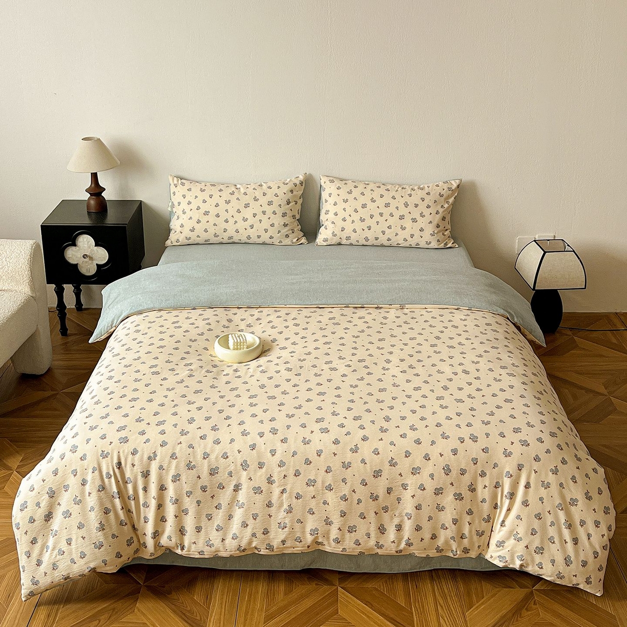 91家纺网 家纺一手货源 找家纺 （总）恋之语 2026新款水洗色织提花工艺系列四件套（量大从优）