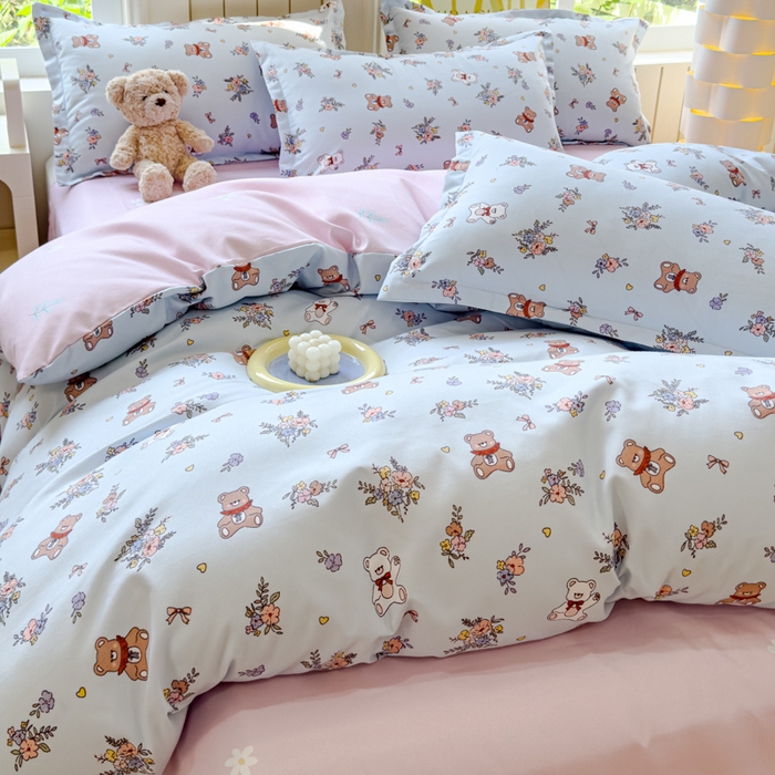 91家纺网 家纺一手货源 找家纺 佑佳2024新款140克磨毛印花植物羊绒四件套直播 小兔市集